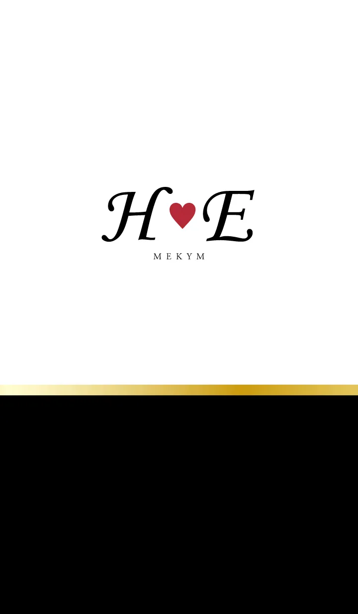 [LINE着せ替え] Love Initial H&E イニシャル 9の画像1