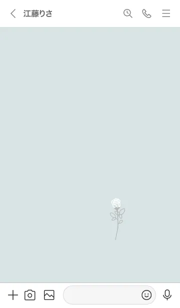 [LINE着せ替え] Rose /light Blueの画像3