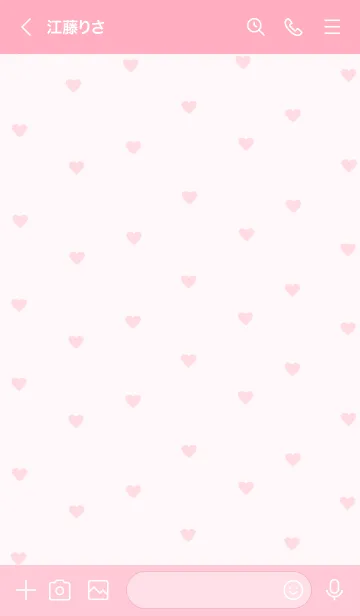 [LINE着せ替え] pattern_heart #pinkの画像3
