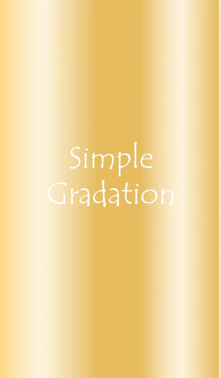 [LINE着せ替え] Simple Gradation -GlossyYellow 3-の画像1
