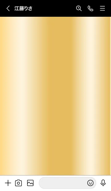 [LINE着せ替え] Simple Gradation -GlossyYellow 3-の画像3