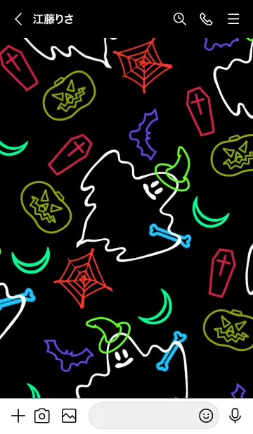 [LINE着せ替え] ネオンカラー ハロウィン 40の画像3