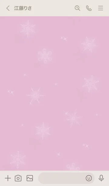 [LINE着せ替え] ～スノー2♥ピンク19_1～の画像3