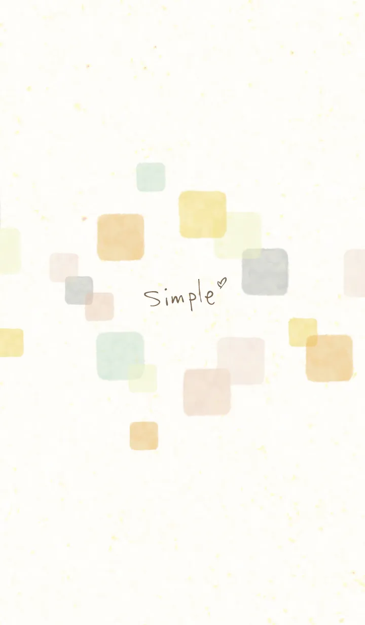 [LINE着せ替え] 水彩 暖かい色 四角15の画像1