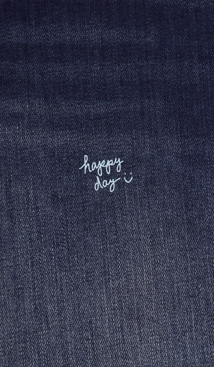 [LINE着せ替え] デニム-ブルー5-の画像1