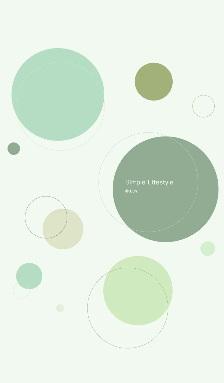 [LINE着せ替え] Simple Lifestyle LV.1 greenの画像1