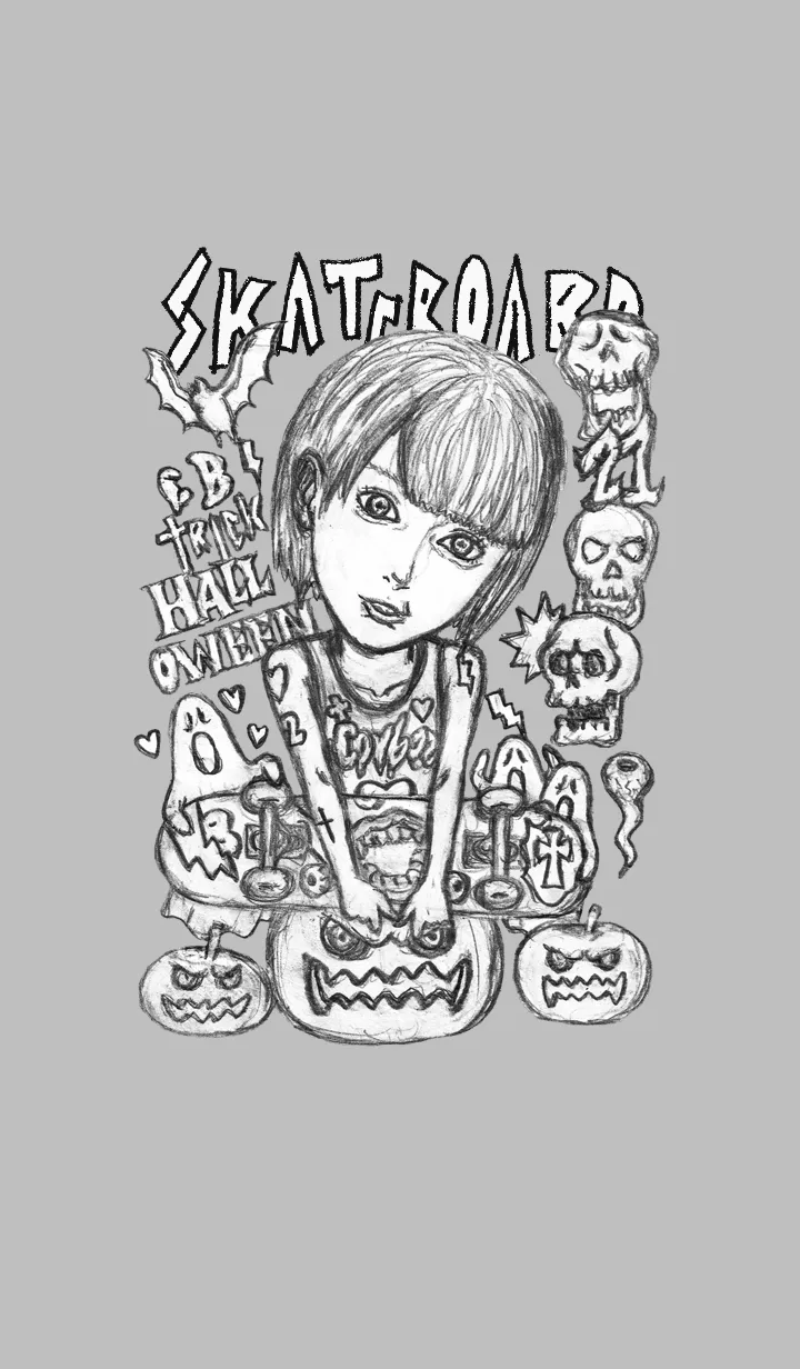 [LINE着せ替え] SPOOKY HALLOWEEN A/ STREET SKATER 18の画像1