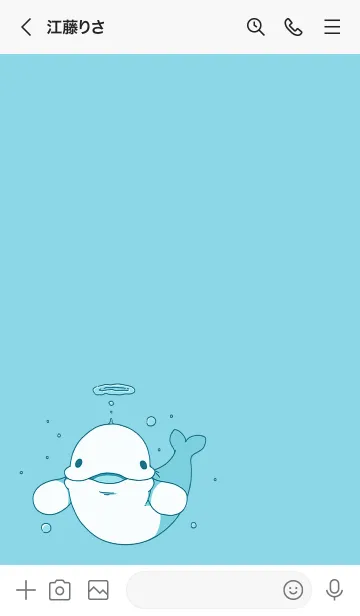 [LINE着せ替え] もちもちベルーガの着せ替えの画像3