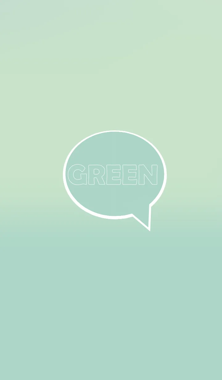 [LINE着せ替え] Simple green tone theme JPの画像1