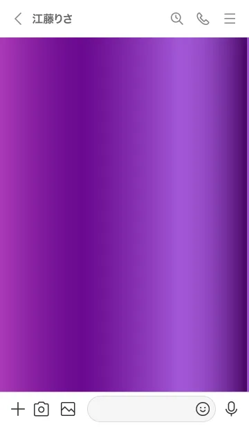 [LINE着せ替え] Simple Gradation -GlossyPurple 11-の画像3