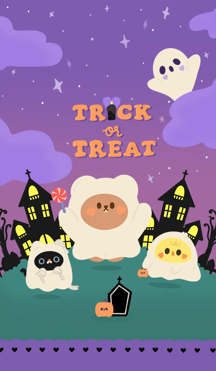 [LINE着せ替え] TRICK OR TREAT ;pの画像1