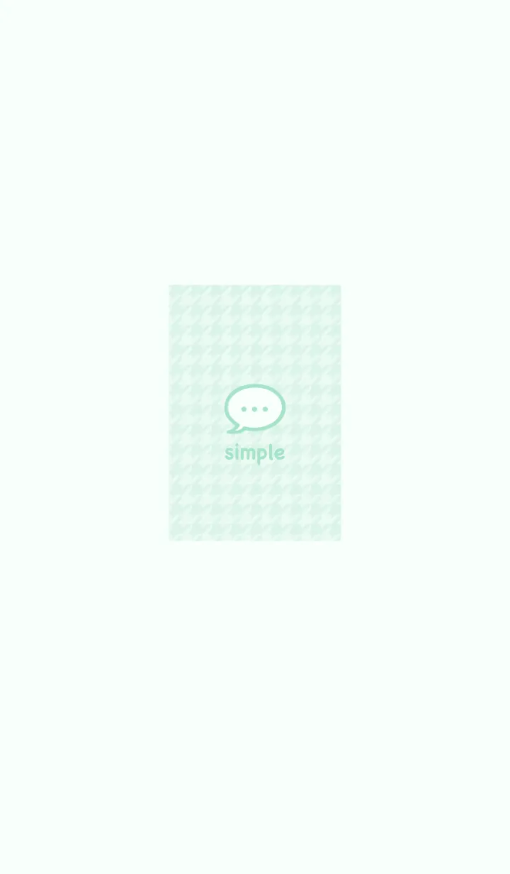 [LINE着せ替え] 千鳥格子(エメラルド)の画像1