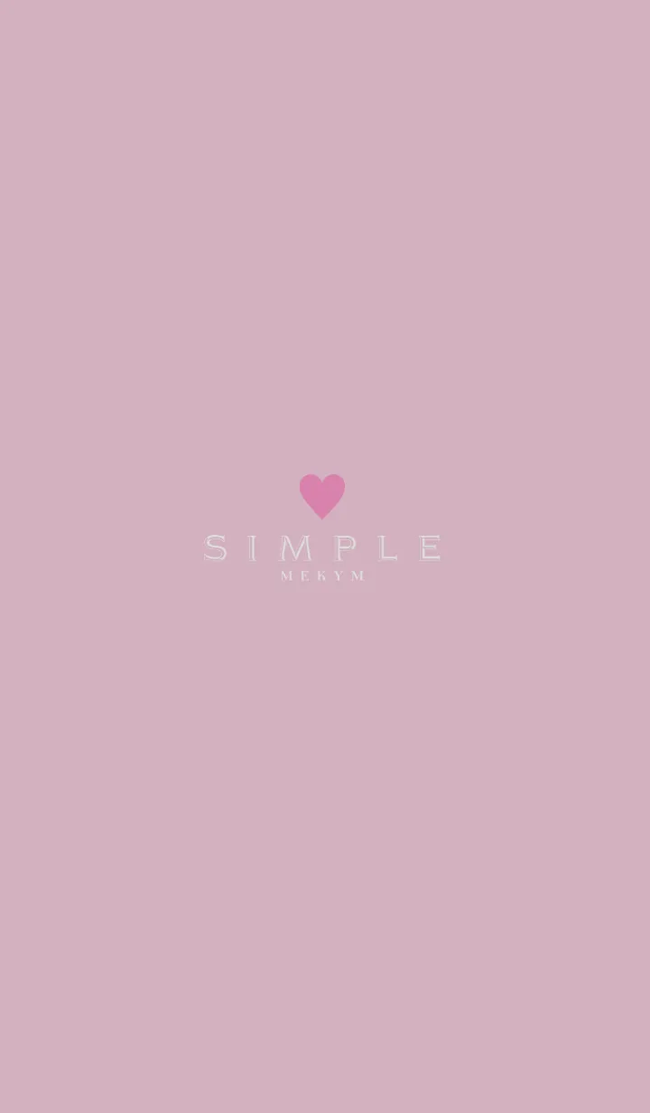 [LINE着せ替え] DUSKY PINK.SIMPLE -HEART- 27の画像1