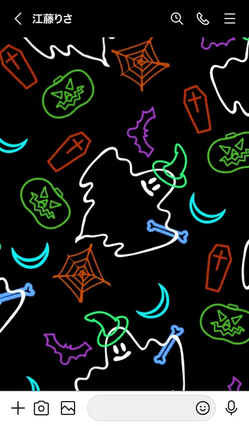[LINE着せ替え] ネオンカラー ハロウィン 41の画像3