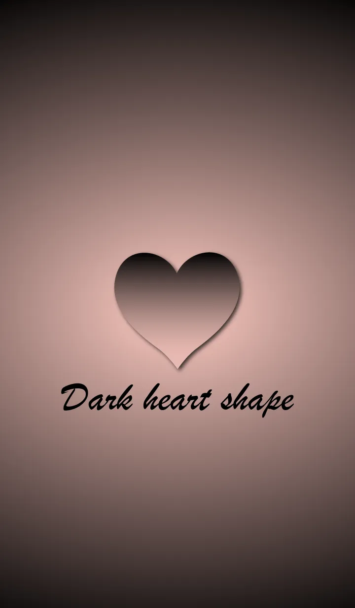 [LINE着せ替え] Dark heart shape - Pink -の画像1