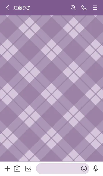 [LINE着せ替え] B76.26_パープル5-3の画像3