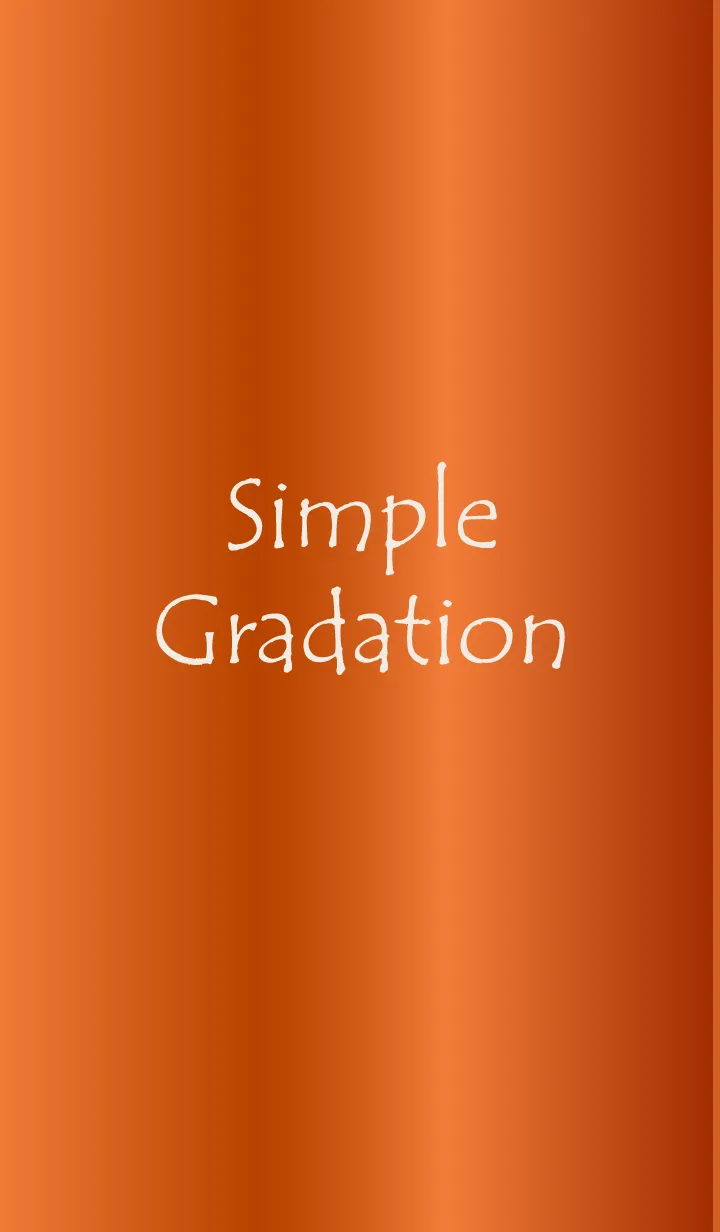 [LINE着せ替え] Simple Gradation -GlossyOrange 4-の画像1