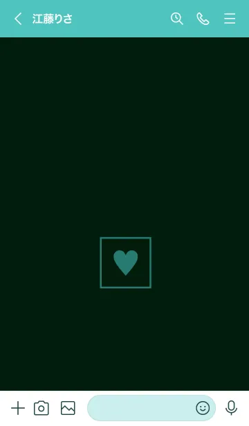 [LINE着せ替え] ボックス ハート 042の画像3