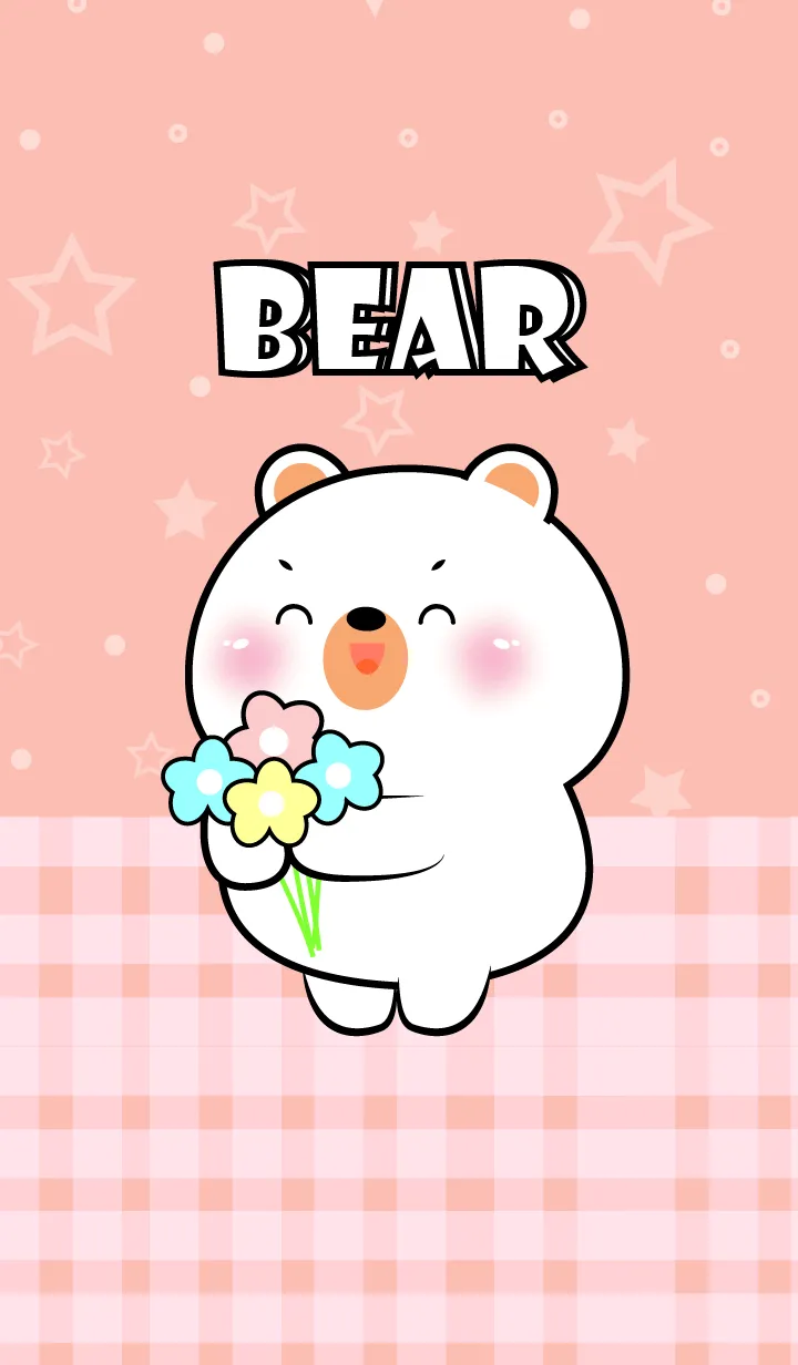 [LINE着せ替え] Very Lovely White Bear Theme (JP)の画像1