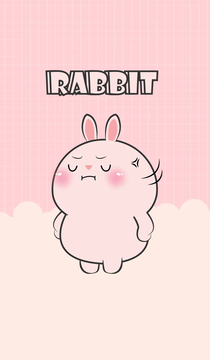 [LINE着せ替え] Little Angry Pink Rabbit  Theme (JP)の画像1