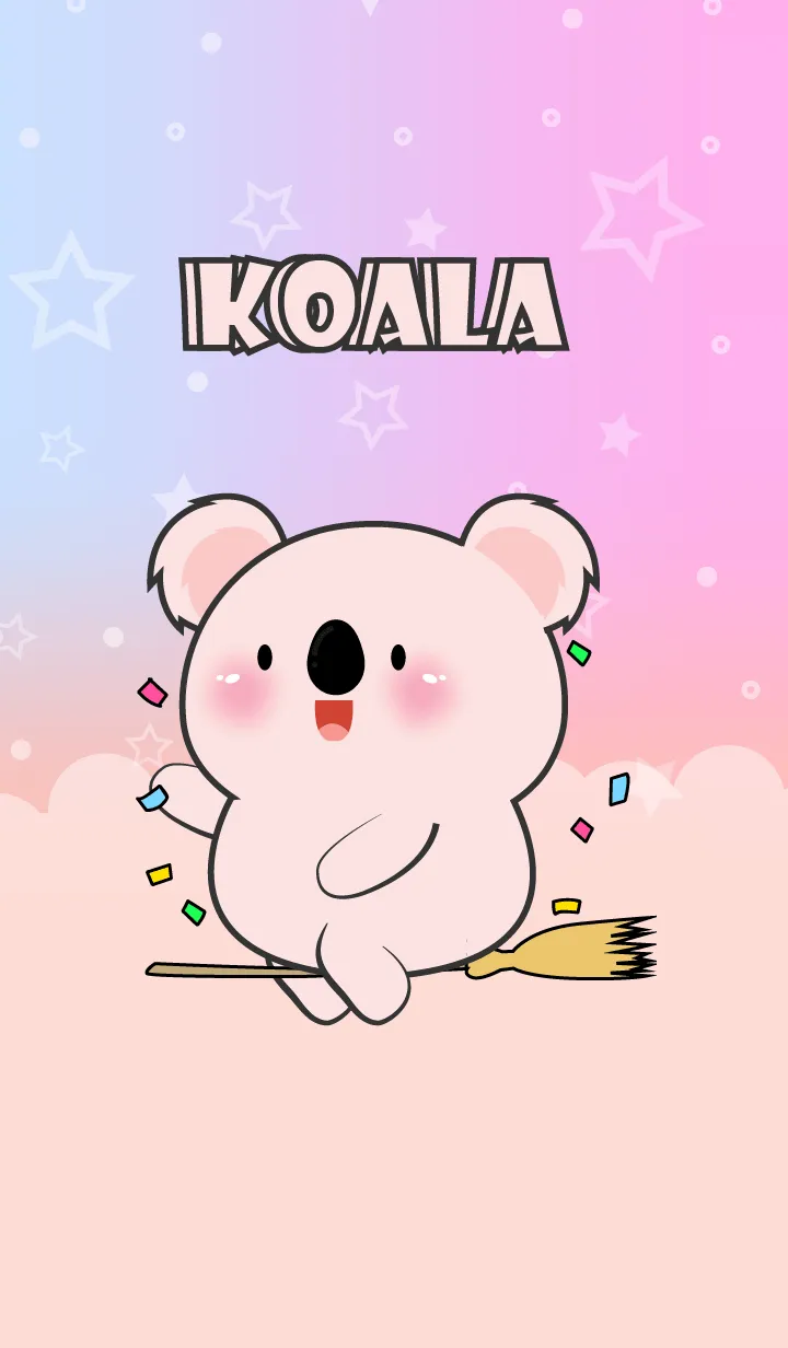 [LINE着せ替え] Cute Naughty Pink Koala  Theme (JP)の画像1