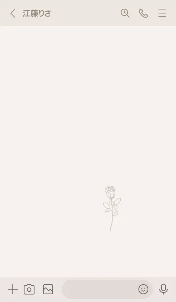 [LINE着せ替え] Rose /Greigeの画像3