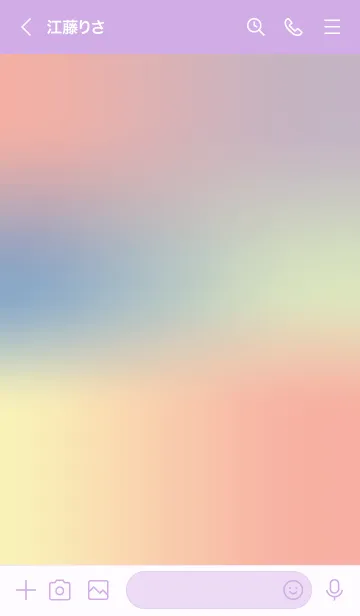 [LINE着せ替え] Purple pink pastel theme JPの画像3