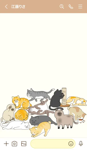 [LINE着せ替え] 猫coacoの画像3