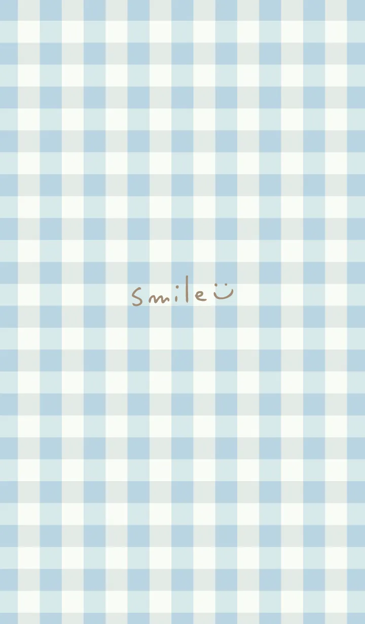 [LINE着せ替え] ギンガムチェック ブルー 5の画像1