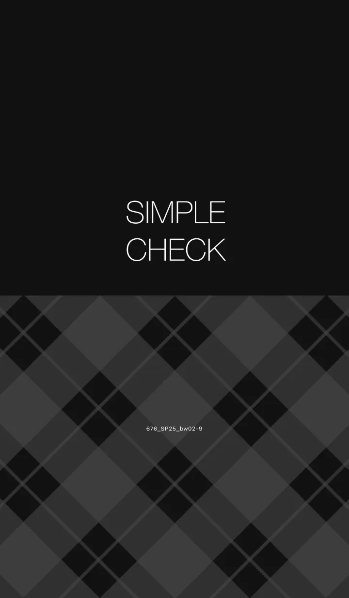 [LINE着せ替え] 676.25_黒/白2-9の画像1