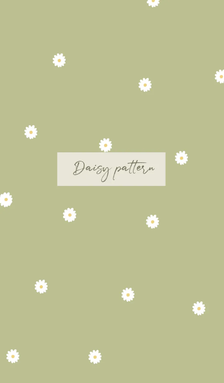 [LINE着せ替え] daisy_pattern (pistachio)の画像1