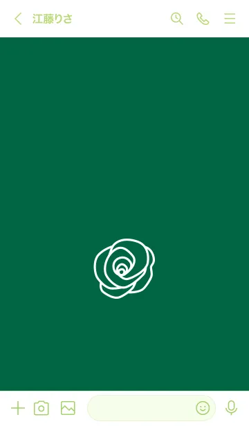 [LINE着せ替え] シンプル ローズ 42の画像3