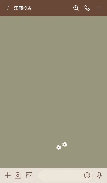 [LINE着せ替え] ピスタチオ×ナチュラルなお花。の画像3