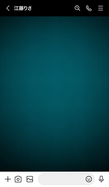 [LINE着せ替え] Ocean Blue  In Black v.10 (JP)の画像3