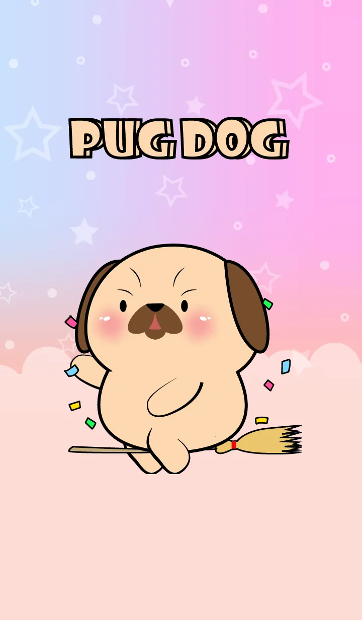 [LINE着せ替え] Cute Naughty Pug Dog  Theme (JP)の画像1