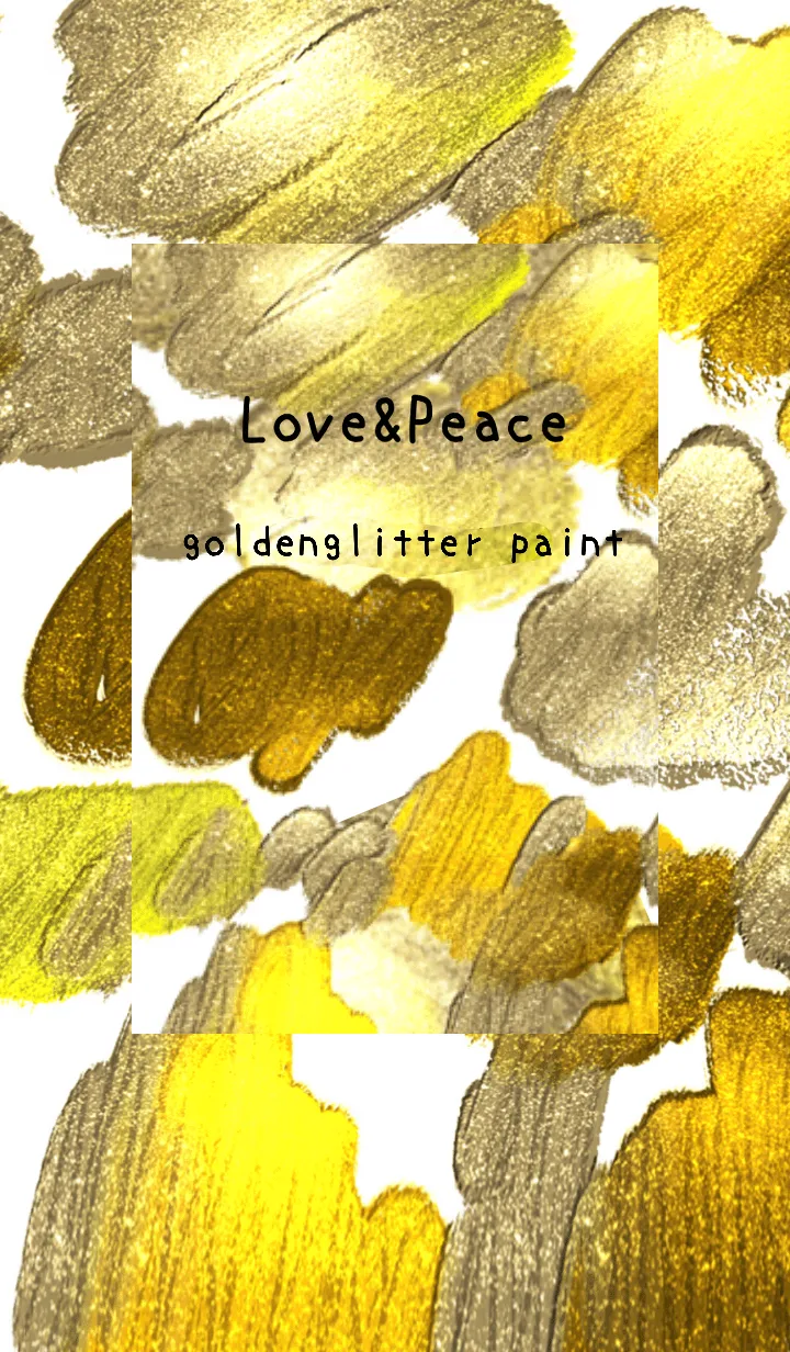 [LINE着せ替え] 油絵アート【golden glitter paint 70】の画像1