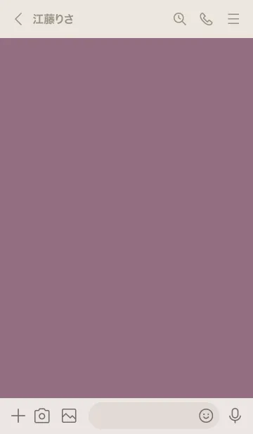 [LINE着せ替え] くすみピンクパープル。シンプル。の画像3