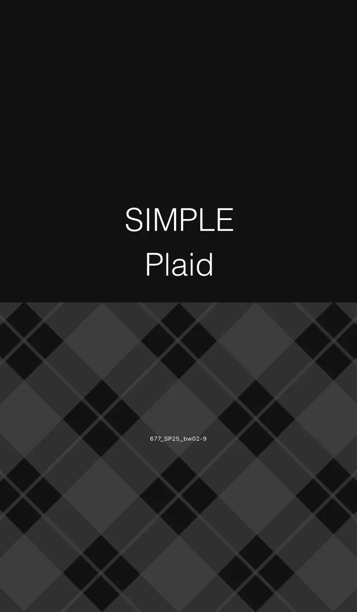 [LINE着せ替え] 677.25_黒/白2-9の画像1