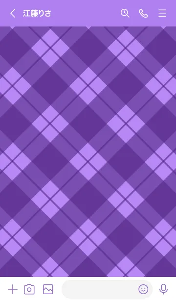 [LINE着せ替え] 677.25_パープル1-9の画像3