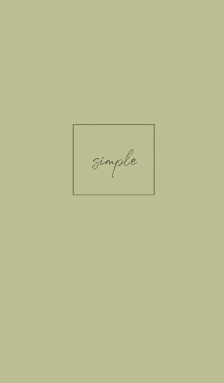 [LINE着せ替え] simple cursive -pistachio-の画像1