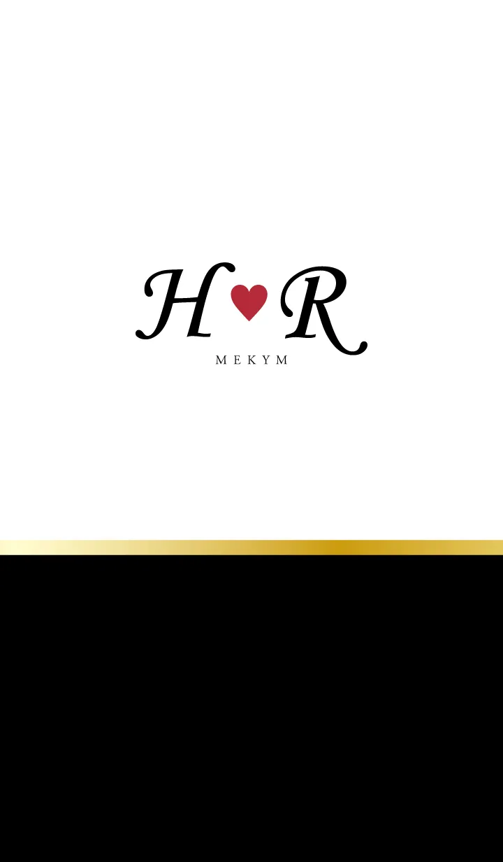 [LINE着せ替え] Love Initial H&R イニシャル 9の画像1