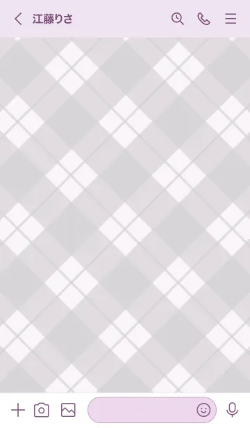 [LINE着せ替え] B78.26_パープル3-3の画像3