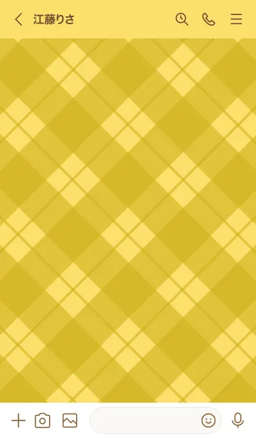 [LINE着せ替え] 678.25_イエロー1-3の画像3