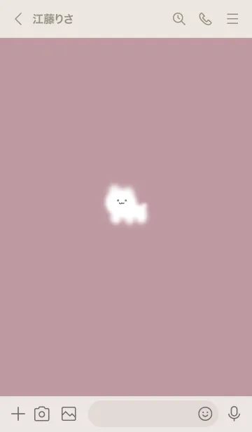 [LINE着せ替え] ～ゆるい猫と花♥ピンク10_1～の画像3