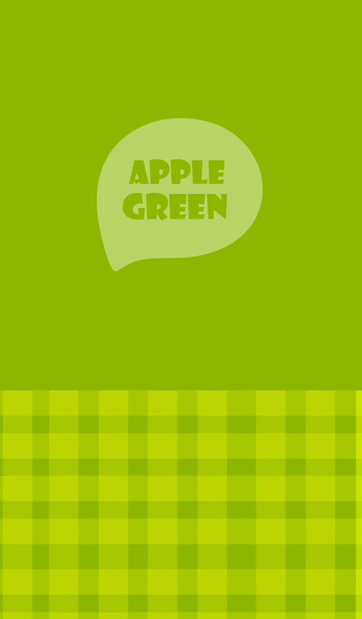 [LINE着せ替え] Apple Green Plaid Theme (JP)の画像1