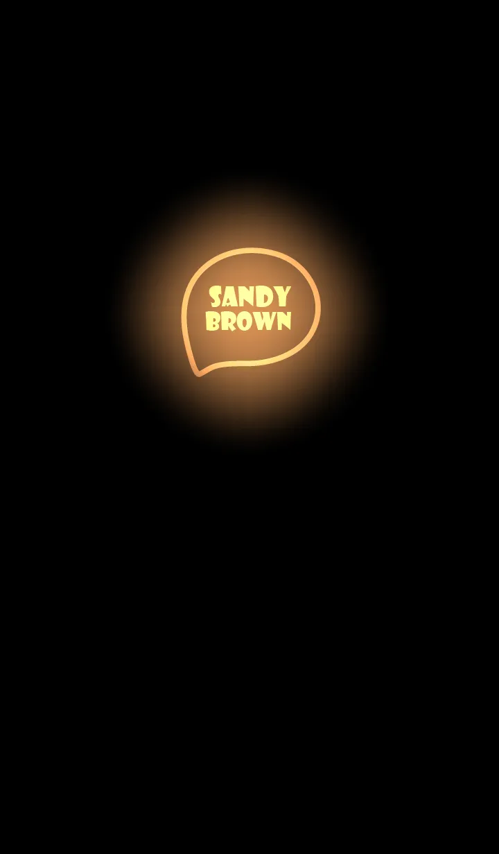 [LINE着せ替え] Sandy Brown  Neon Theme Ver.6 (JP)の画像1