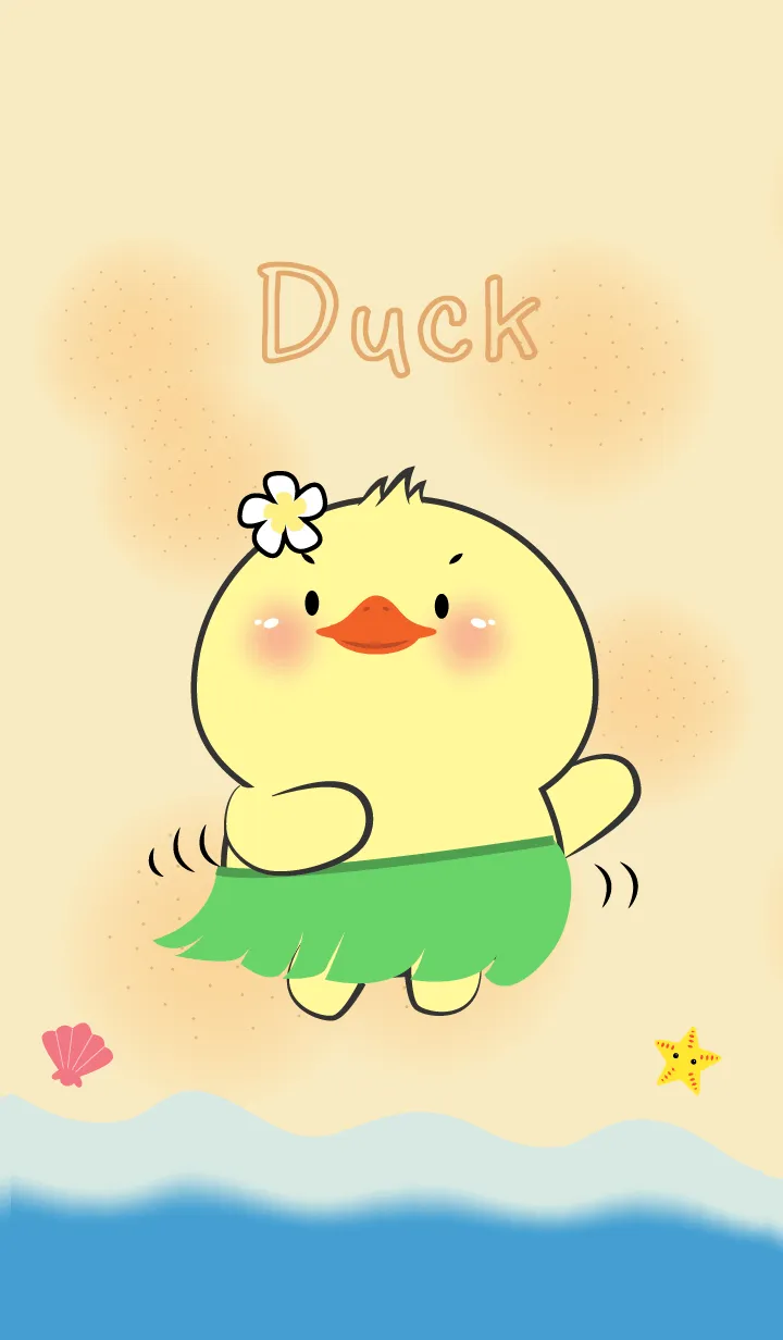 [LINE着せ替え] Duck Let Go to the Beach Theme (JP)の画像1