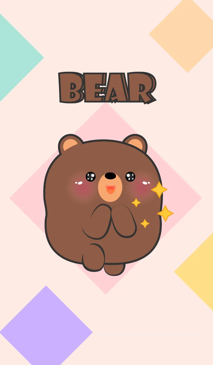 [LINE着せ替え] Emotions Chubby Bear Theme (JP)の画像1