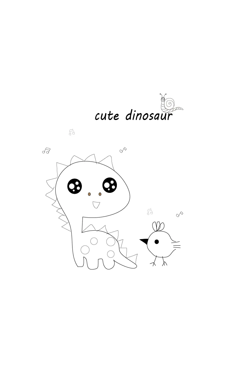 [LINE着せ替え] cute dinosaur jpの画像1