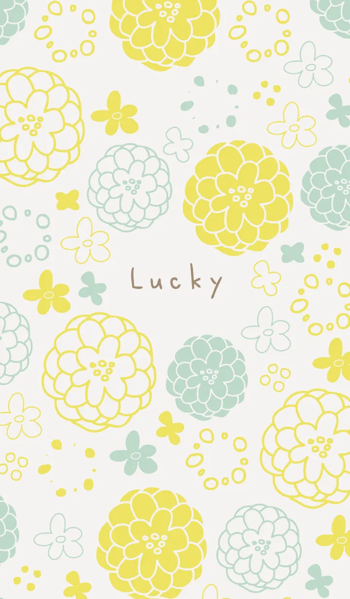 [LINE着せ替え] 北欧風 花と輪10の画像1